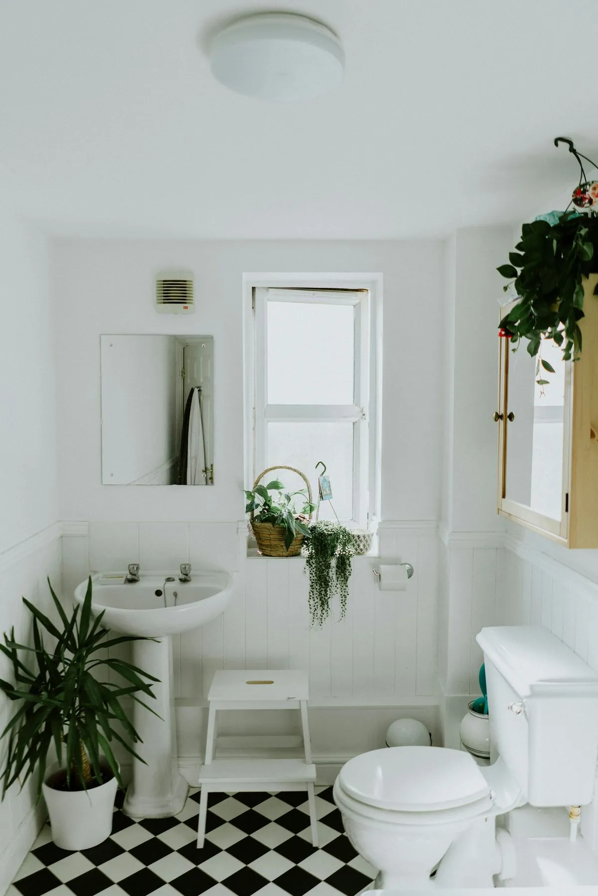 Bright remodeled small bathroom